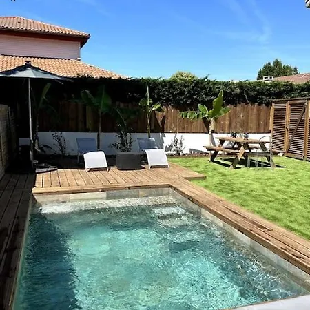 Logement Avec Piscine Privee Chauffee Biarritz Exterior foto